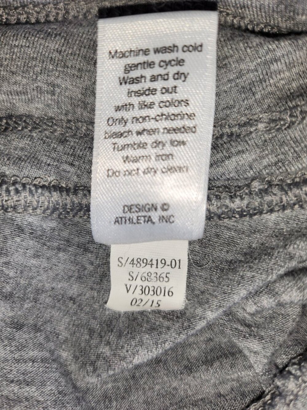 Athleta Heather Grey Asymmetric High Low Knit Skirt Drawstring Waist Athleisure - Picture 8 of 13